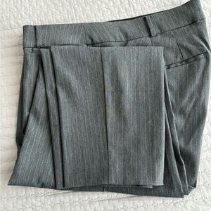 Lane Bryant Charcoal Pinstripe Pants